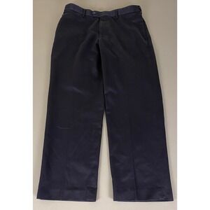 Perry Ellis Portfolio‎ Dress Pants Men's 34x29 Navy Blue Cotton Chinos Casual